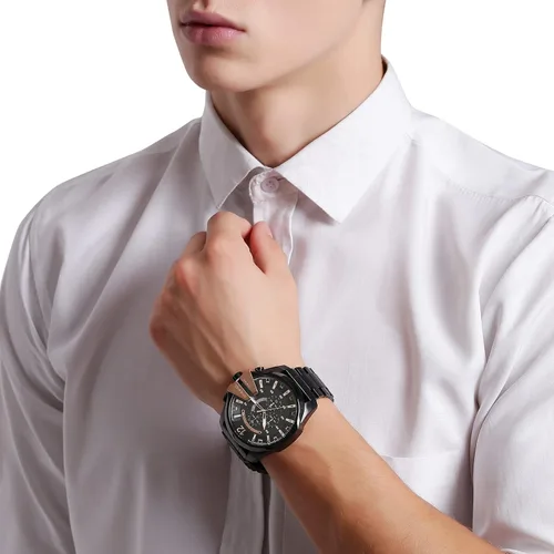 Vista 7 de Diesel, Mega Chief - Reloj de cuarzo con cronógrafo de acero inoxidable para hombre