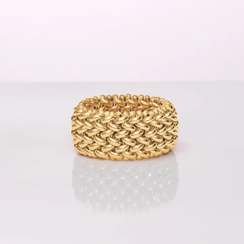 Vista 5 de Ross-Simons Italian 14kt Yellow Gold Riso-Link Ring