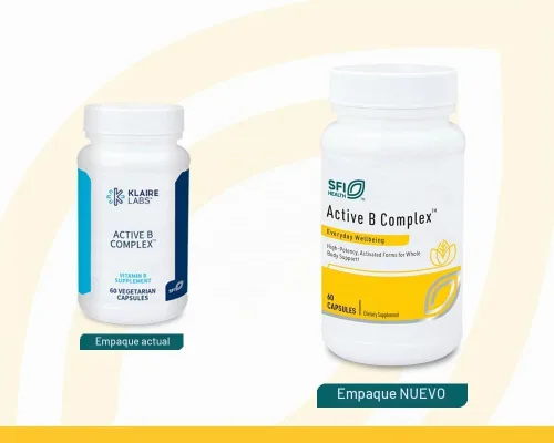 Vista 2 de Klaire Labs SFI Health Active Complejo de vitamina B metilada, 60 cápsulas