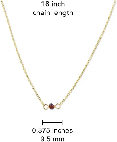 Vista 143 de Gargantilla de piedra natal – Regalo de cumpleaños, regalo para niña, mujer, amiga, hija, esposa, mamá, ella, joyas de piedras preciosas para uso