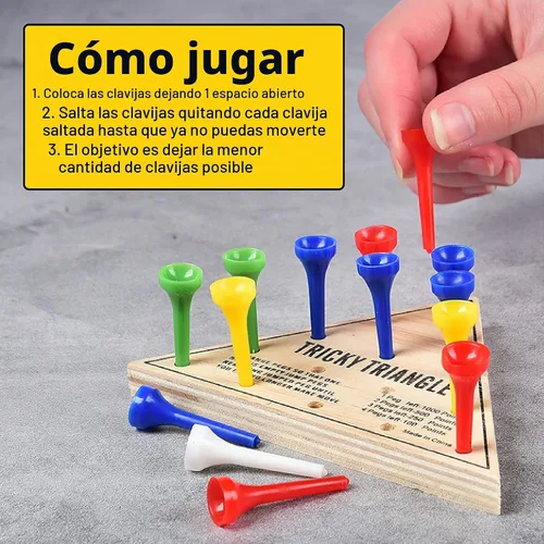 Vista 2 de U.S. Toy Juego del Triángulo Difícil - Juegos de viaje, surtido, MU845