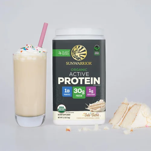 Vista 6 de Sunwarrior - Proteína en polvo a base de plantas orgánica Proteína vegana orgánica en polvo con aminoácidos BCAA más minerales de recuperación