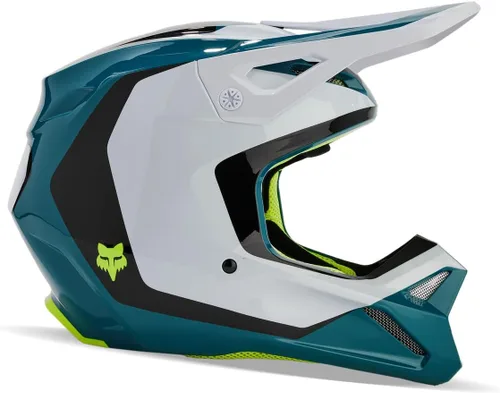 Vista 3 de Fox Racing Casco unisex para motocross V1, azul Maui, XXL