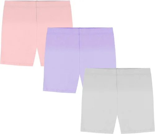 Vista 7 de MY WAY - Pantalones cortos de ciclismo para niña (algodón, 3 unidades, tallas 2-16)