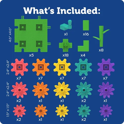 Vista 4 de Learning Resources GardenGears Conjunto de Construcción - Construcción e Ingeniería Educativa Práctica, Conjuntos de Construcción STEM Preescolar
