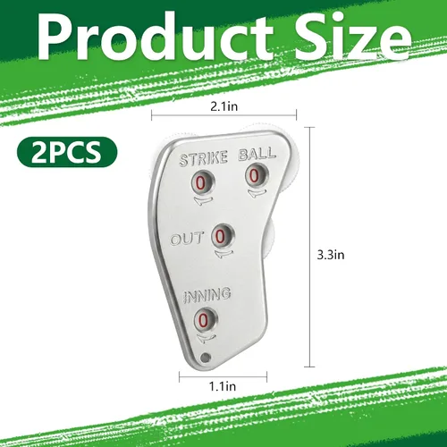 Vista 2 de Watayo Clicker de árbitro de béisbol de rueda, engranaje indicador de árbitro, práctico clicker de contador de béisbol para salidas de grabación