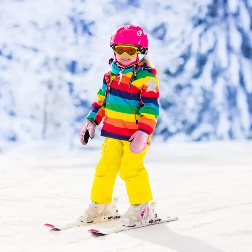 Vista 6 de Walsking - Mitones de invierno impermeables para niños, para esquí y nieve, para niños y niñas pequeñas, guantes de snowboard cálidos