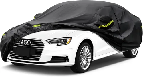 Vista 137 de Kaugung Funda para Coche de Ajuste Personalizado BMW Serie 3 E30 (1982-1994), 7 Capas Resistente al Viento Todo Clima Impermeable Cubierta Exterior