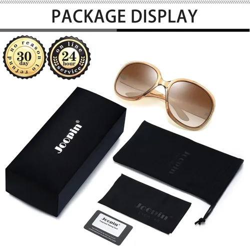 Vista 171 de Joopin Lentes de sol de gran tamaño para mujer, polarizados, grandes, para conducción, protección UV, grandes sombras