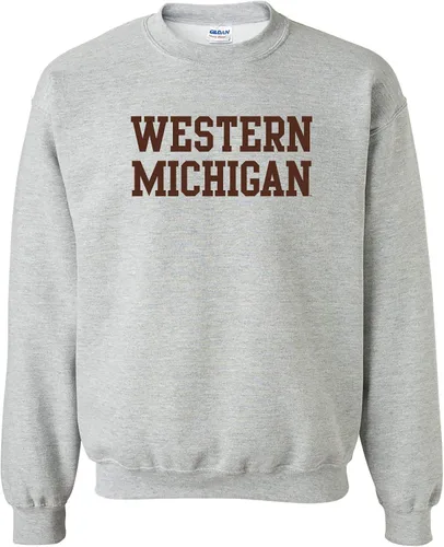 Vista 25 de UGP Campus Apparel NCAA Bloque Básico, Cuello Redondo Color del Equipo, Colegio, Universidad Cremalleras Akron Navy