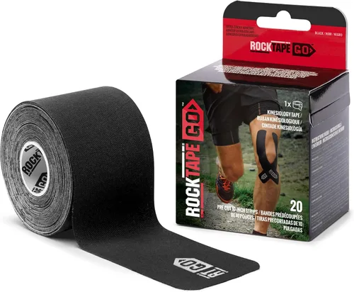 Vista 12 de RockTape Go Cinta adhesiva de kinesiología precortada extra adhesiva (beige)