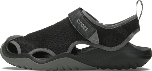Vista 8 de Crocs Sandalias Swiftwater con parte superior de malla para hombre Negro