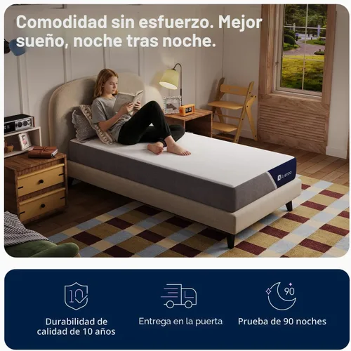 Vista 15 de Avenco SyncDeep - Colchón individual de 5 pulgadas para sueño profundo