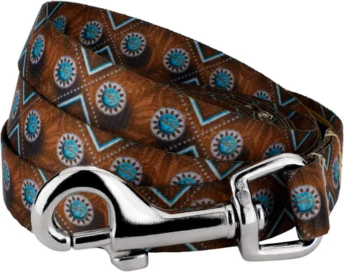 Vista 10 de Country Brook Design® Correa para perro Native Arizona de 1 pulgada - 6 pies Arizona nativa