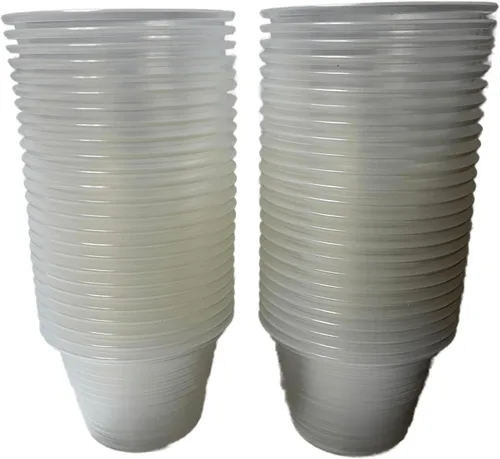 Vista 2 de Copas de tiro de bombardero de plástico desechables transparentes o vasos de bomba