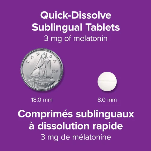 Vista 4 de Webber Naturals Melatonina 3 mg de disolución rápida, 90 comprimidos sublinguales