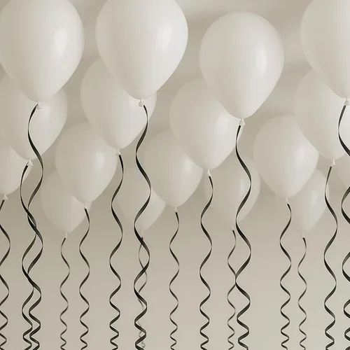 Vista 4 de GIFTEXPRESS 500 yardas de cinta rizadora negra/cinta de globo/cuerdas de globos/suministros de cintas de envoltura de regalos