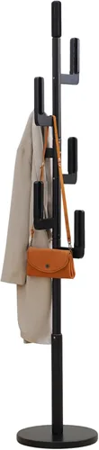 Vista 11 de Perchero de bambú Cactus para abrigos y ropa, estante de ropa independiente con 6 ganchos para adultos y niños, perchero resistente y moderno