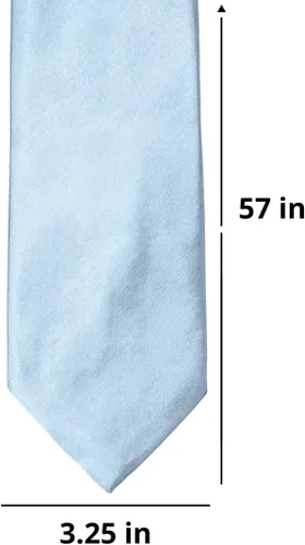 Vista 528 de tiemart Corbata de color sólido para hombre Longitud estándar