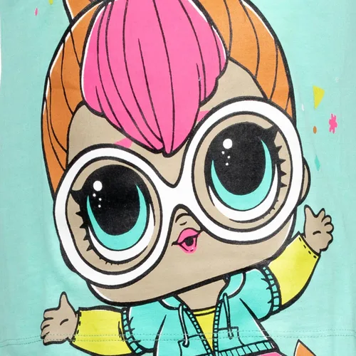 Vista 10 de L.O.L. Surprise! Diva Bon Bon Queen Bee Neon QT Camiseta de cumpleaños para niñas de niño pequeño a niño grande