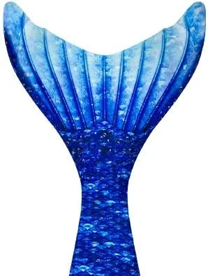 Vista 7 de Fin Fun - cola de sirena sola, puntas reforzadas, sin monoaleta, para niños, adultos, niños y niñas
