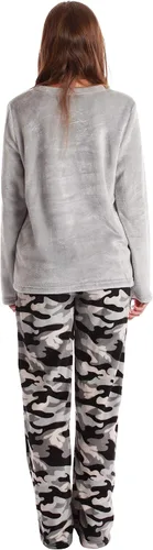 Vista 4 de Just Love - Conjunto de pijama ultrasuave para mujer, camisón, pantalón deportivo y calcetines a juego