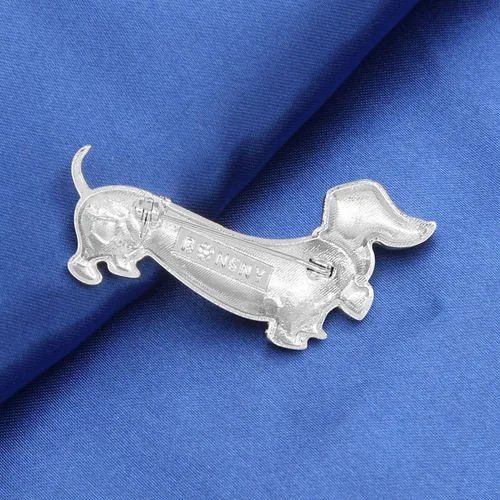 Vista 5 de DUOWEI - Broche para perro salchicha esmaltado, diseño de perro salchicha