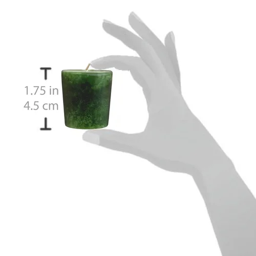 Vista 3 de Aroma Naturals Votive Candles Aceite esencial con abeto de enebro y albahaca, Evergreen Holiday, 6