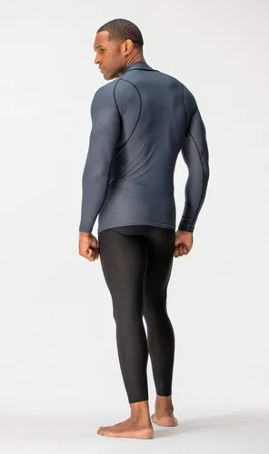Vista 5 de DEVOPS Paquete de 3 camisas de compresión atléticas de manga larga con cuello de tortuga para hombre