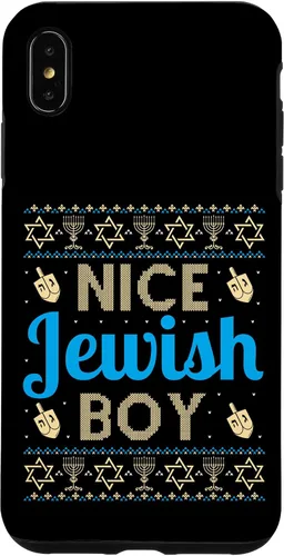 Vista 11 de Nice Jewish Boy Ugly Hanukkah Sweater Funny Jewish Chanukkah Case for iPhone 16