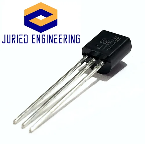 Vista 4 de 2N5551 Transistor único bipolar (BJT), NPN, 160 V, 150 MHz, 625 mW, 600 mA, 80 hFE (paquete de 5)