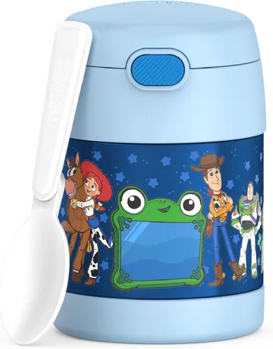 Vista 53 de THERMOS FUNTAINER - Tarro de comida para niños con cuchara, 10 onzas, Baby Shark