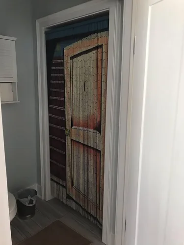 Vista 3 de Cortina con cuentas de escalera, de 125 tiras colgantes (+ equipamiento para colgar)