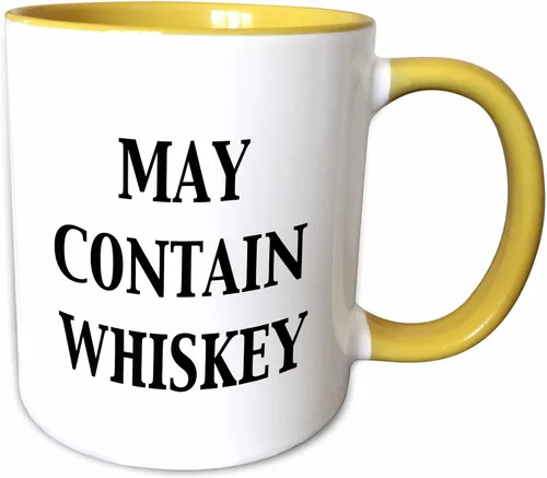 Vista 9 de 3dRose May Contain - Taza de whisky, 11 onzas, color negro