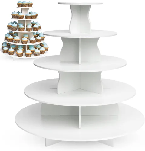 Vista 9 de Molde redondo para torre de cupcakes The Smart Baker, Blanco