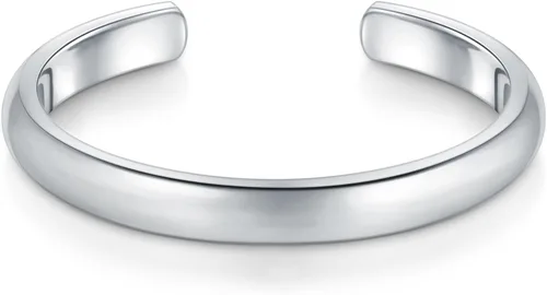 Vista 2 de BoRuo aro para el dedo del pie de plata de ley 925, anillo ajustable hipoalergénico de 2-4 mm Anillos de dedo impermeables de acero inoxidable
