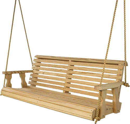 Vista 15 de Hamaca Amish resistente para pórtico, 800 Lb, con sogas colgantes