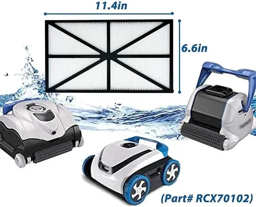 Vista 2 de Cartuchos de filtro de repuesto para limpiador robótico de piscinas, compatibles con RCX70101PAK2, eficiente y reutilizable Poolzilla Replacement