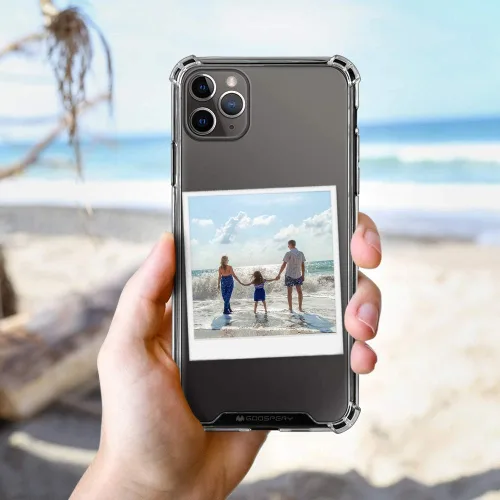 Vista 8 de GOOSPERY Funda para iPhone 11 Pro Max, cubierta protectora transparente con esquinas reforzadas, funda híbrida delgada a prueba de golpes para Apple