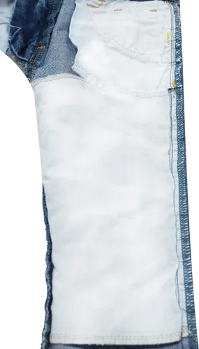 Vista 5 de KIDSCOOL SPACE Pantalones de mezclilla rasgados con banda elástica para bebés y niños pequeños