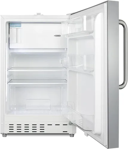 Vista 6 de Summit Appliance ALRF48CSS Refrigerador-congelador integrado de 20 pulgadas de ancho, compatible con ADA, estantes ajustables, capacidad de 2.68