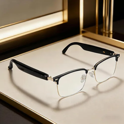 Vista 9 de Lentes inteligentes AI, lentes de traducción Bluetooth con más de 100 idiomas, carga magnética, lentes de sol polarizados que cambian