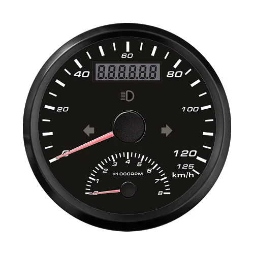 Vista 7 de ELING Velocímetro GPS de 3.346 in con tacómetro 60KM/H 4000RPM para automóvil, motocicleta, ATV, UTV, kilometraje reiniciable con retroiluminación