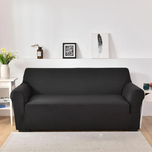 Vista 16 de Konsilsa Funda elástica para sofá de 1/2/3/4 plazas, funda universal para sillón suave, lavable, antideslizante, adecuada para protector de muebles