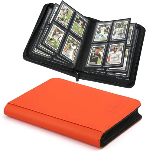 Vista 42 de Carpeta Toploader CARDBINDER, Estuches Duros Toploader, Fundas de 4 Bolsillos para hasta 128 Tarjetas. Carpeta de Tarjetas Toploader con Fundas