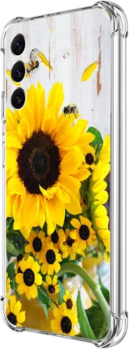 Vista 22 de Funda para Galaxy A54, hermosa protección contra caídas de flores rosas, a prueba de golpes, carcasa protectora de cuerpo completo resistente a