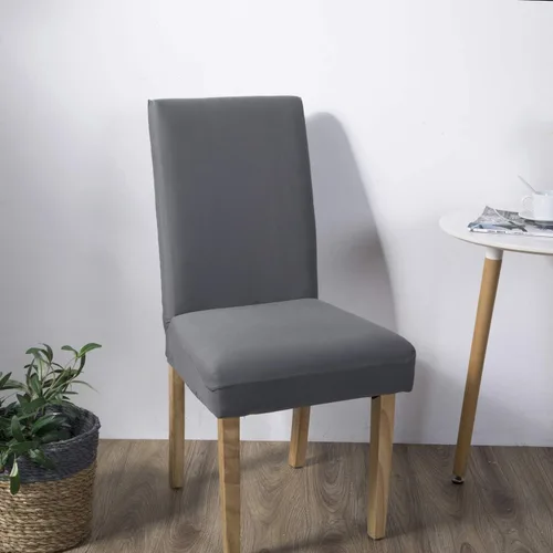 Vista 3 de Funda protectora para silla de comedor, lavable, extraíble, de elastano
