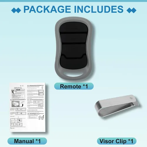 Vista 6 de 1 mando a distancia para abridor de puerta de garaje Genie, compatible con Genie IntelliCode/Overhead CodeDodger Abridor de puerta de garaje, G3T-R