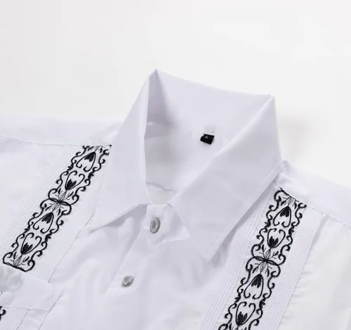 Vista 3 de Guayabera - Camisas de manga corta para hombre