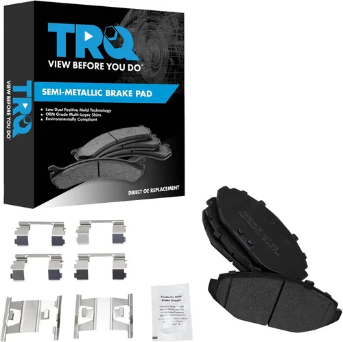 Vista 67 de TRQ Pastillas de freno delanteras semi metálicas compatibles con Ford Expedition 2018-2021 F-150 2018-2020 Lincoln Navigator 2018-2022